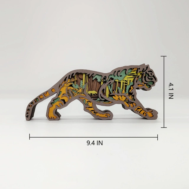 HOT SALE🔥-Tiger Wooden Carving Gift